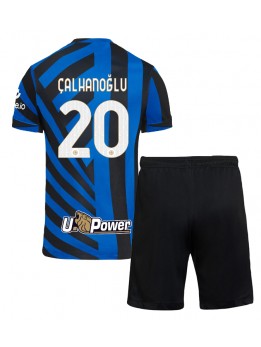 Inter Milan Hakan Calhanoglu #20 Replika Hemmakläder Barn 2024-25 Kortärmad (+ byxor)